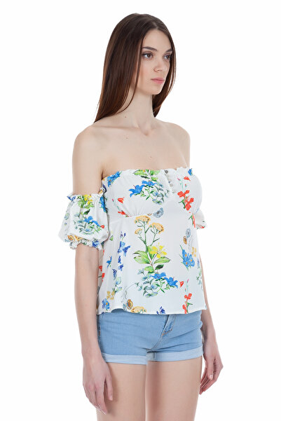 FIRST STYLE Stylish Multi-Colored Turkish Blouse