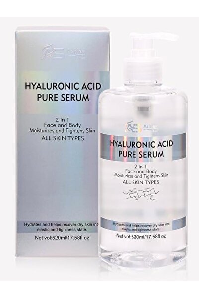Ashley shine As4023 Acid Hyaluronic Pure Serum 2 In 1 Face and Body Moisturiz...