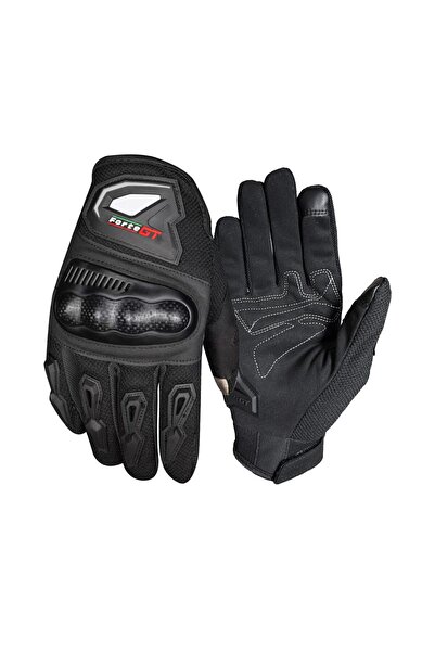 Forte GT Rs02 Summer Motorcycle Gloves Black