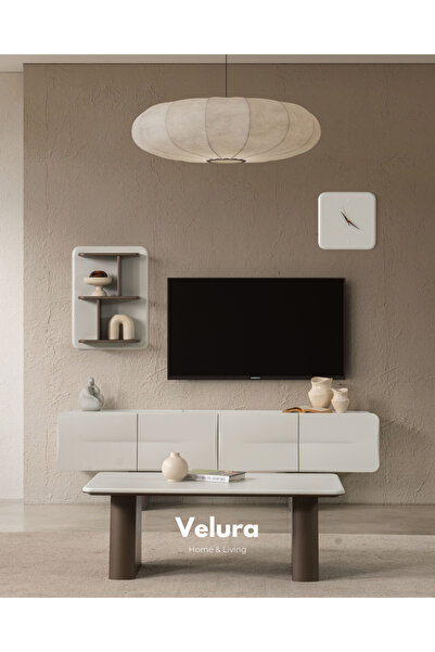 Velura Home & Living Vena Tv Ünitesi & Tv Sehpası - Alt Blok + Üst Blok