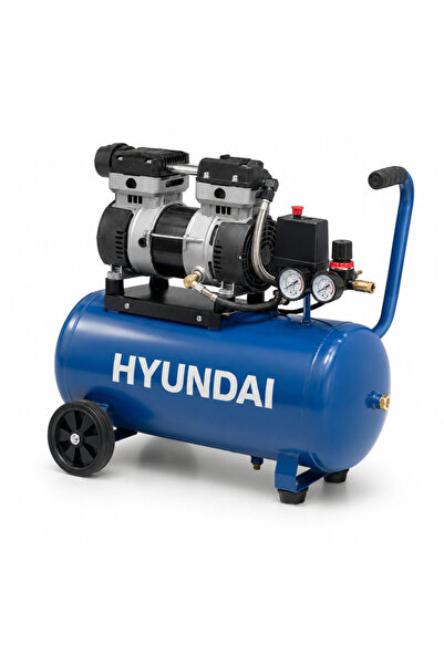 Hyundai KM2250 Sessiz Yağsız Hava Kompresörü 50 Litre 2 HP 8 Bar