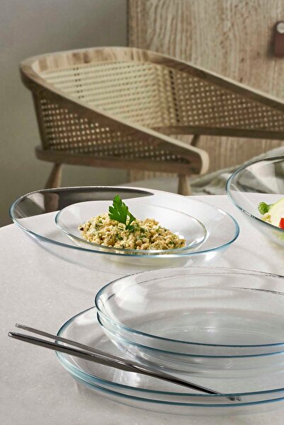 Paşabahçe Set of 6 Invitation Oval Plates 15 cm