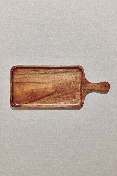 Paşabahçe Wooden Acacia Rectangular Presentation Plate L, 1 Piece