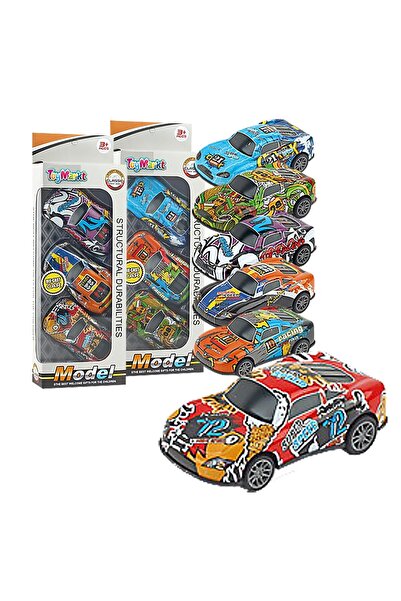 ToyMarkt 3 Μεταλλικά Αυτοκινητάκια Αγώνων με Μηχανισμό Οπισθέλκουσας Κίνησης ...