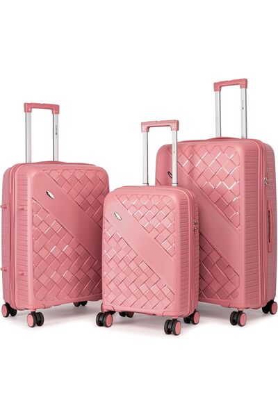 Home Smart HomeSmart Xplorer Luxury Luggage Set, 3-Piece (PP) Hardshell Suitc...