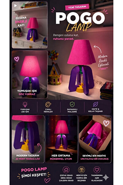 3dsinerji Pogo Masa Lambası