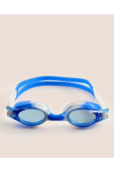 REDTAG Kids Blue And White Swimming Goggles With Earplugs