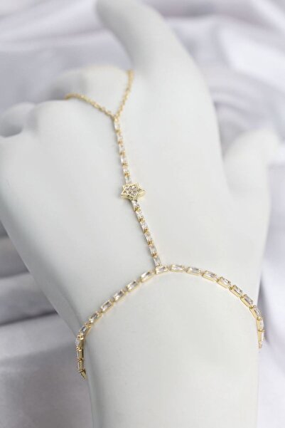 norsary Gold Color Brass Zircon Stone Star Model Şahmeran