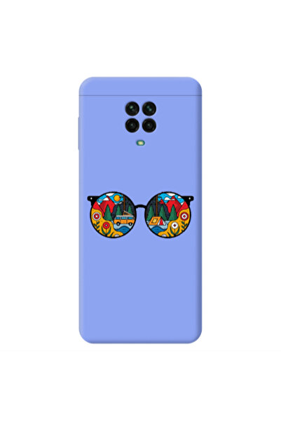 Other Xiaomi Redmi Note 9 Pro Round Glasses Light Purple Colored Silicone TPU...