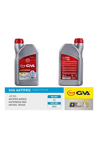 GVA ANTİFRİZ 1 LT -37 C KIRMIZI LONG LİFE Koli 12 Ad ORGANIK