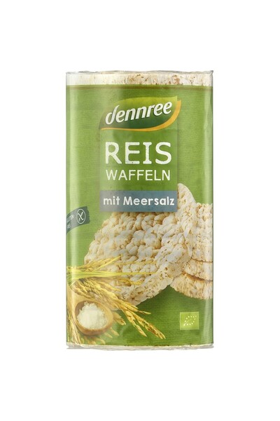 Dennree Rondele din orez expandat cu sare fara gluten,