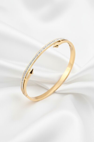 Lorivelle Women's Stainless Steel Bracelet Tarnish Resistant Zircon Stone Geo...
