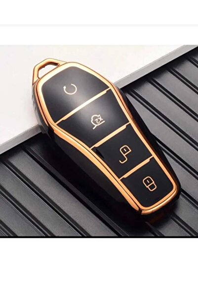 KeyRoN Byd Atto 3 and Seal U Smart Nano Key Protection Case Black Gold Color