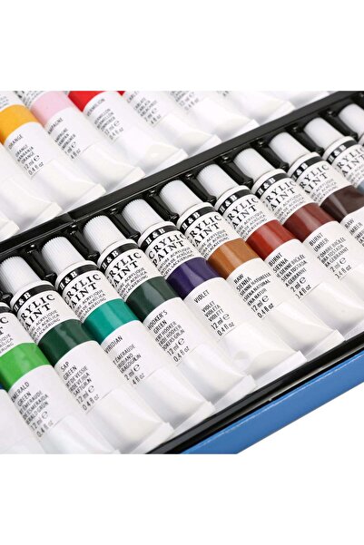 Alayjah 24 Color Acrylic Paint Tubes Set for Kids 20100420