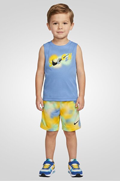 Nike Toddlers Boy 2 Pcs Graphic Print Sleeveless Tank Top And Bottom Set, Mul...