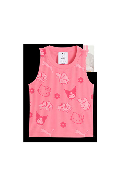 Puma X HK&FR Ribbed Tank Top Pembe Kadın T-Shirt & Polo