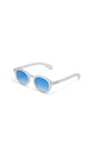 Okkia Milano Unisex Sunglasses Transparent White / Lens: Blue Gradient Ok048-Tcl