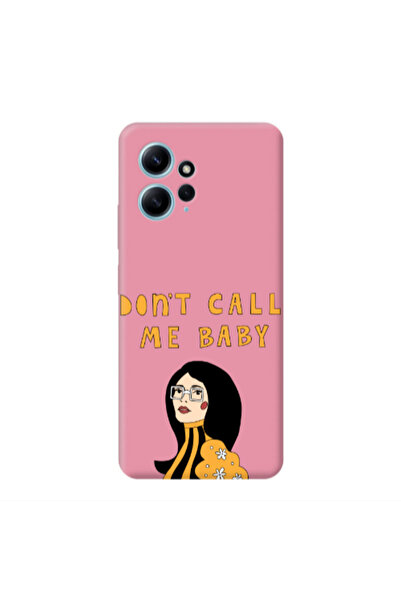 Other Xiaomi Redmi Note 12 4G Call me baby Pink Colored Silicone TPU Θήκη