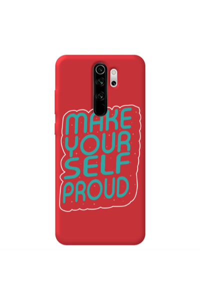 Other Xiaomi Redmi Note 8 Pro Make Your Self Proud Red Colored Silicone TPU Θήκη