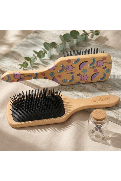 Generic Brand Wooden, Knobless and Printed Special Opening Brush / Jt8586/09