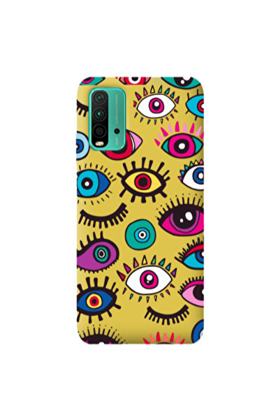 Other Xiaomi Poco M3 Multiple eyes Yellow Colored Silicone TPU Θήκη