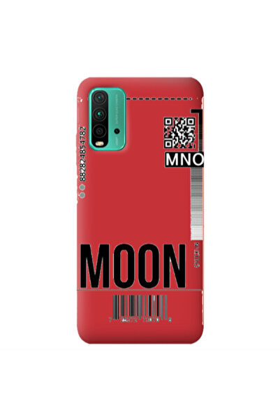 Other Xiaomi Poco M3 A ticket to the moon Red Colored Silicone TPU Θήκη