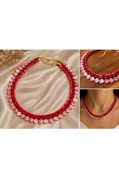 KARE ACCESORIES Summer Breeze Three-Layered Pomegranate Flower Sedef and Cora...