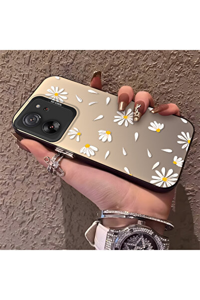 SLIMFELT Mi 13T Pro/Mi 13T Uyumlu Yüksek kaliteli ferah papatya çiçek desenli...