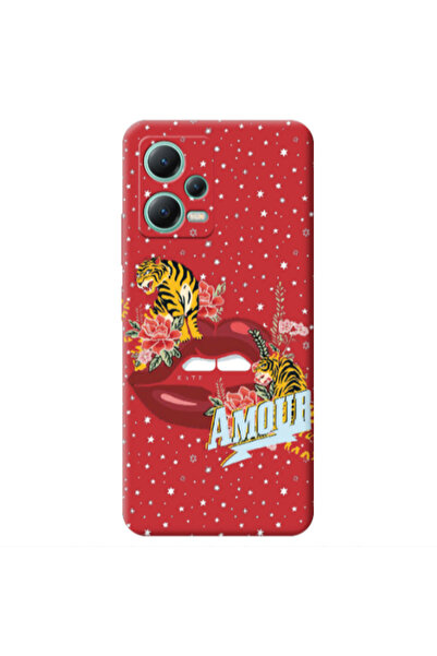 Other Xiaomi Redmi Note 12 Pro 5G Amour Red Colored Silicone TPU Θήκη