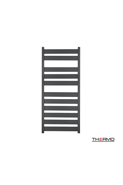 Thermo Θερμαινόμενη Πετσετοθήκη Μπάνιου LARGO 120x50 Μαύρο Ματ LAR12050-400
