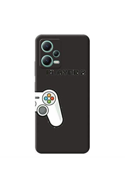 Other Xiaomi Redmi Note 12 Pro 5G Player 2 Black Colored Silicone TPU Θήκη