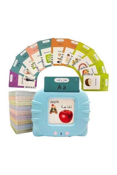 Eletree Bilingual Arabic & English Talking Flash Cards – 112 Double-Sided Car...
