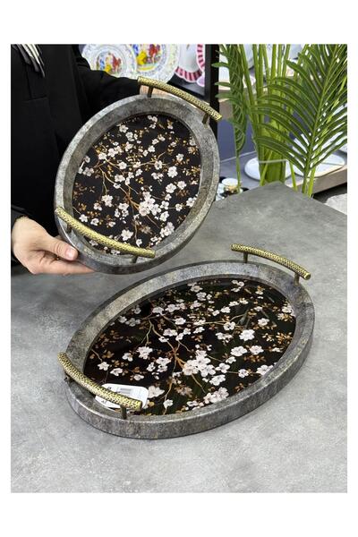 Doğudeko Adaile Polyurethane 2-Piece Luxury Tray
