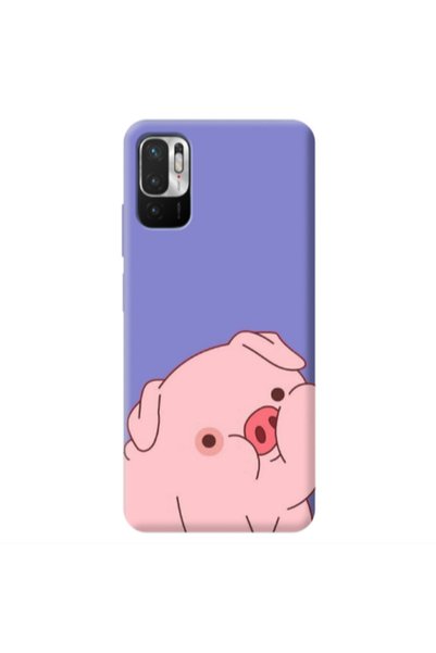 Other Xiaomi Redmi Note 10 Pro 5G Piggy 1 Purple Colored Silicone TPU Θήκη