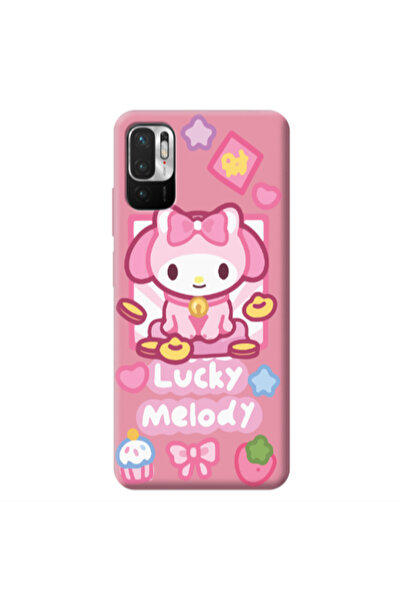 Other Xiaomi Redmi Note 10 Pro 5G Lucky Melody Pink Colored Silicone TPU Θήκη