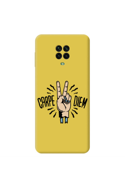 Other Xiaomi Redmi Note 9 Pro Carpe Two Diem Yellow Colored Silicone TPU Θήκη