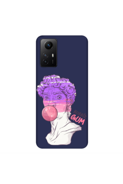 Other Xiaomi Redmi Note 12s Pin Bubble Dark blue Colored Silicone TPU Θήκη