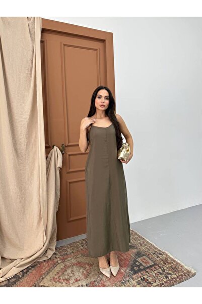 BLACK PEARL KADIN AYARLANABİLİR ASKILI CEPLİ SALAŞ RAHAT KESİM YAZLIK ELBİSE