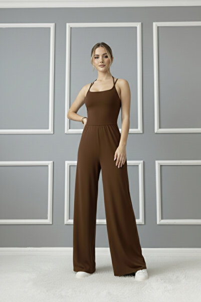 Lesa Wear Women's Strappy Loose Cut Jumpsuit New Season Women's Summer Jumpsuit