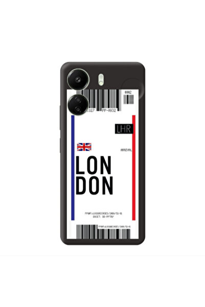 Other Xiaomi Redmi 13C London Arrival Black Colored Silicone TPU Θήκη
