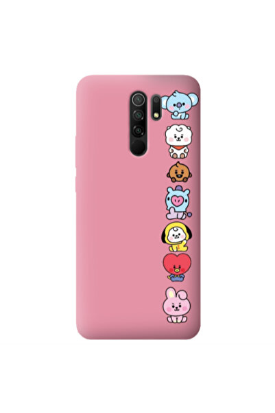 Other Xiaomi Redmi 9 Lovely animals Pink Colored Silicone TPU Θήκη