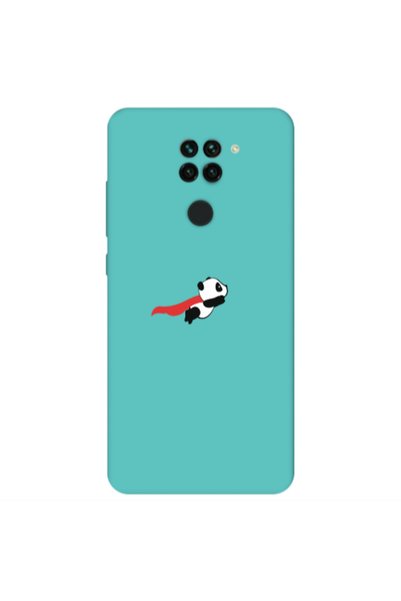 Other Xiaomi Redmi Note 9 kite flying panda Turquoise Colored Silicone TPU Θήκη
