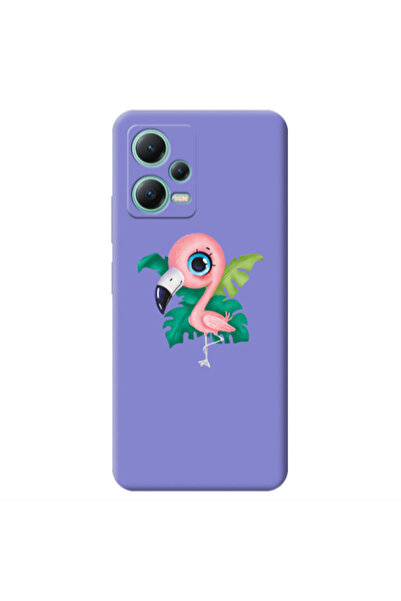 Other Xiaomi Redmi Note 12 Pro 5G Swan Purple Colored Silicone TPU Θήκη