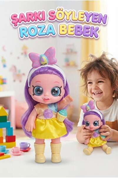 Tıfıl Toys Roza Bebek – 4 Farklı Dilde Şarkı Söyleyen, Kıkırdayan İnteraktif ...