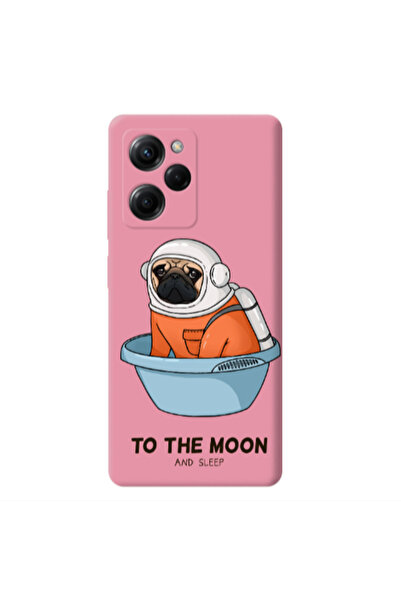 Other Xiaomi Poco X5 Pro To the moon Pink Colored Silicone TPU Θήκη