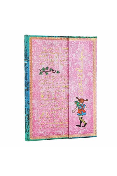 Paperblanks دفتر ملاحظات أستريد ليندغرين بيبي لونجستوكينغ بغلاف صلب مقاس 13x1...
