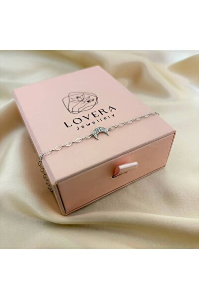 Lovera Jewellery 925 Ayar Gümüş Sertifikalı Hilal Bileklik