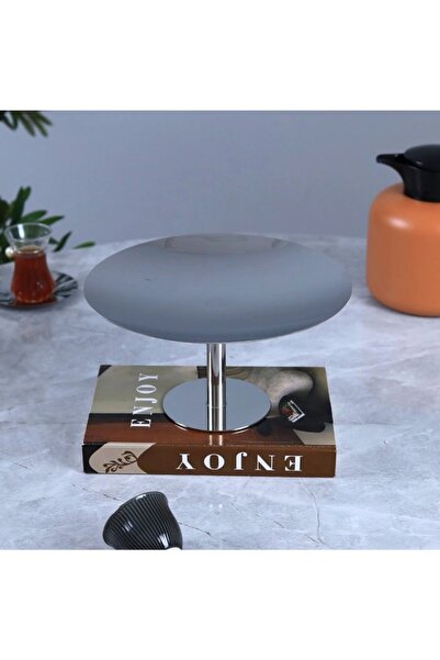 Al Hadaya Mall Stylish Design Stainless Steel Round Serving Tray - Silver - 2...