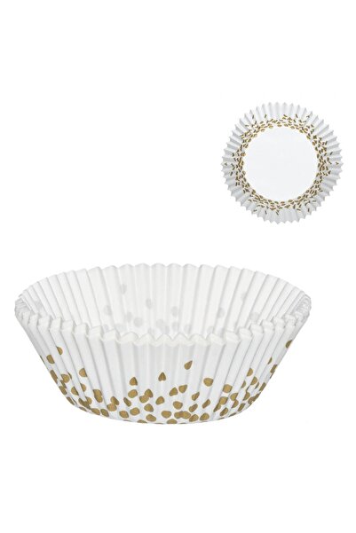 Z Store Χρυσές Θήκες για Cupcakes με Πουά - 10,5 εκ., Συσκευασία 100 τεμαχίων