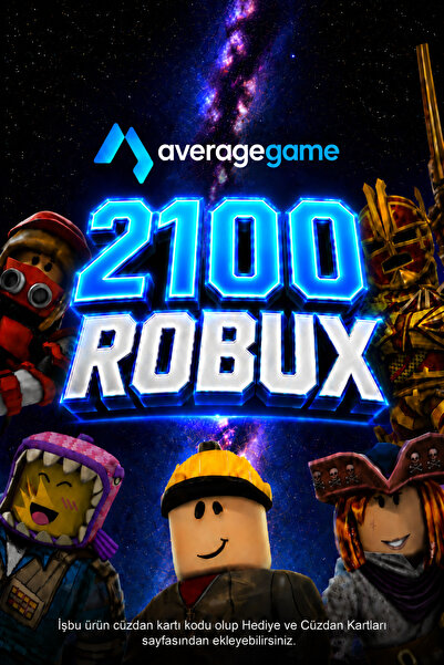 average 21 USD Robux Cüzdan Kodu - 2100 Robux